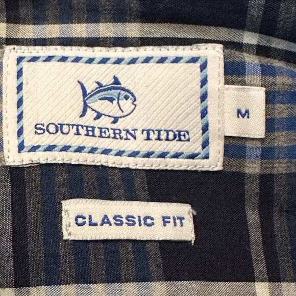 Southern Tide Men’s Plaid Button Down Long Sleeve Shirt Size Medium - Picture 3 of 8
